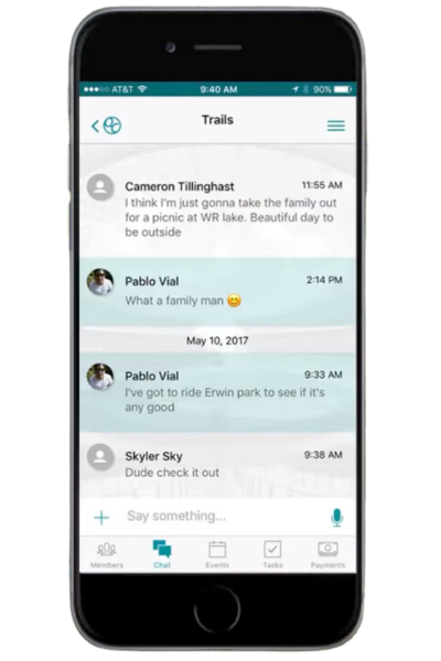 QuickClub team messaging app